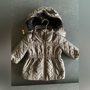 Black winter coat 12M